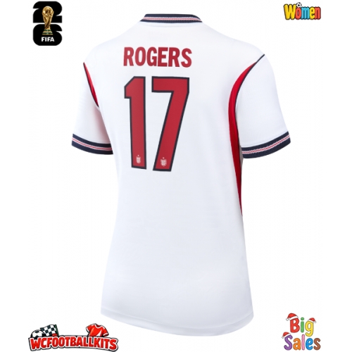 England Morgan Rogers #17 Replica Home Stadium Shirt for Women World Cup 2026 Short Sleeve
